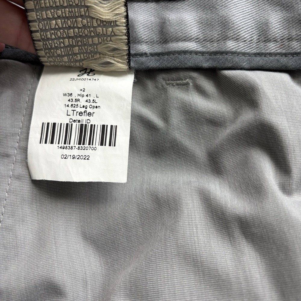 J. Hilburn Chino Pants Mens 36x32 Light Gray Cotton Stretch Preppy - Picture 7 of 11